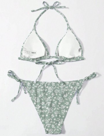 Costum de baie SHEIN, verde
