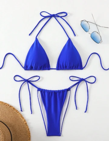 Costum de baie SHEIN, albastru