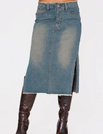 Fusta PRETTYLITTLETHING, albastru Albastru