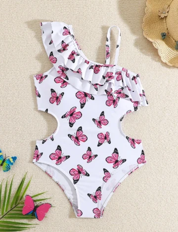 Costum de baie Shein Kids, alb