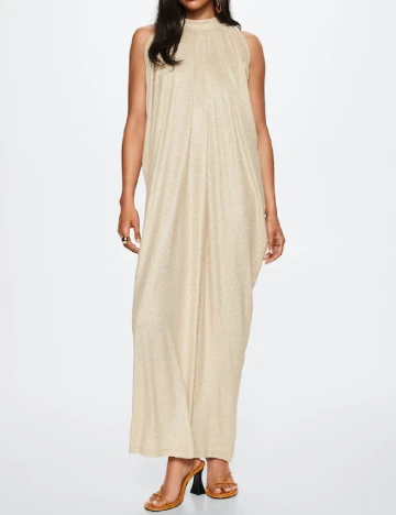 Rochie lunga Mango, crem Crem