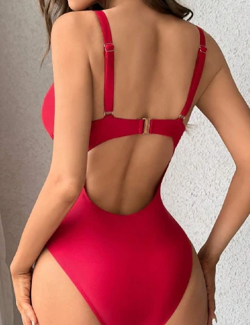 Costum de baie SHEIN, rosu