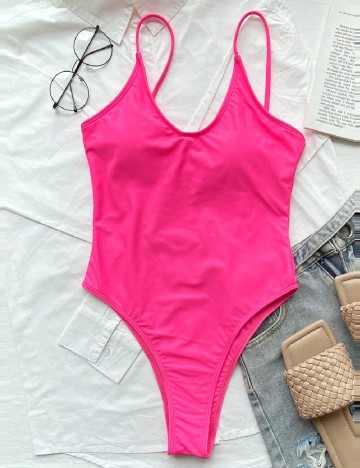 
						Costum de baie SHEIN, roz