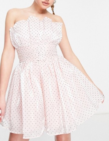Rochie scurta Reclaimed Vintage, roz