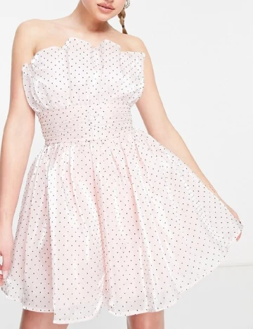 Rochie scurta Reclaimed Vintage, roz