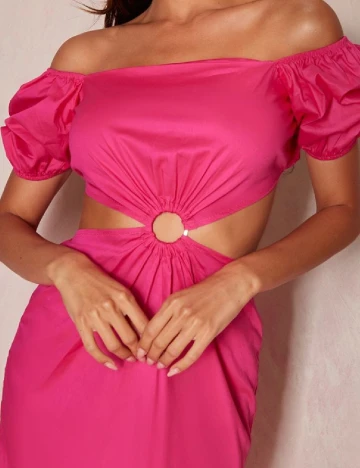 Rochie scurta PRETTYLITTLETHING, roz Roz