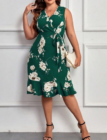 
						Rochie scurta SHEIN CURVE, verde