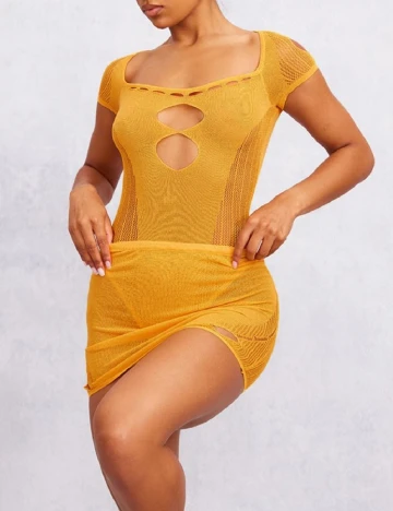 Fusta de plaja PRETTYLITTLETHING, portocaliu Portocaliu