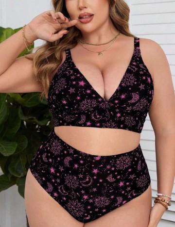 
						Costum de baie SHEIN CURVE, negru