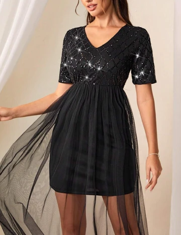 Rochie scurta SHEIN, negru Negru