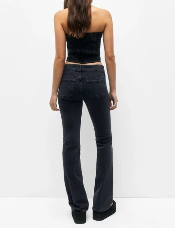 Top Pull&Bear, negru Negru