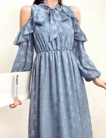 Rochie lunga SHEIN, albastru Albastru