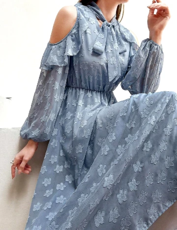 Rochie lunga SHEIN, albastru Albastru
