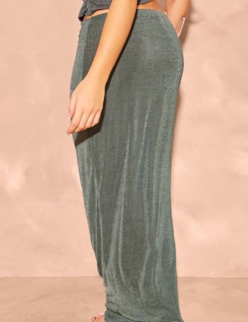 Fusta PrettyLittleThing, verde