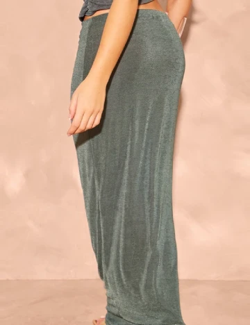 Fusta PrettyLittleThing, verde