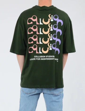 Tricou COLLUSION, verde