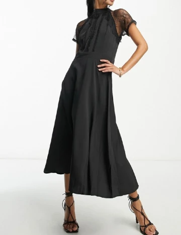 Rochie medie Liquorish, negru Negru