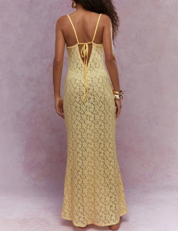 Rochie lunga SHEIN, galben Galben
