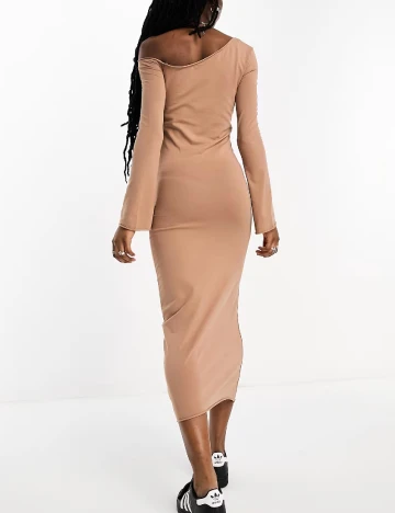 Rochie medie COLLUSION, maro
