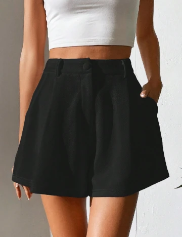Pantaloni scurti SHEIN, negru