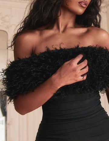 Rochie lunga PRETTYLITTLETHING, negru