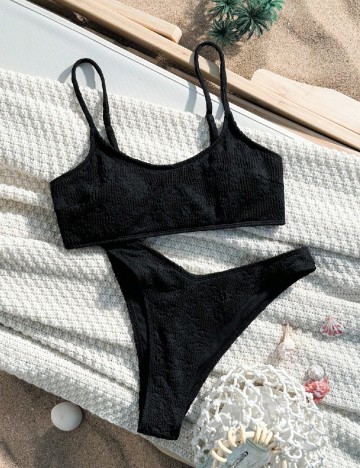 
						Costum de baie SHEIN, negru