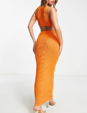 Rochie lunga SIMMI, portocaliu Portocaliu