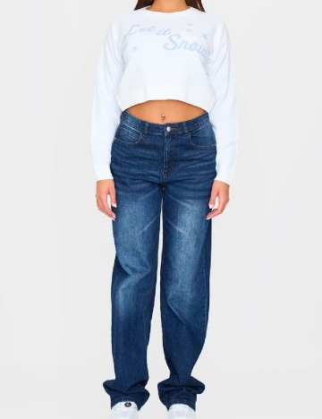Bluza PRETTYLITTLETHING, alb