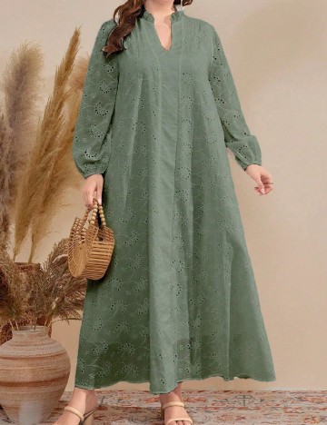 
						Rochie lunga SHEIN CURVE, verde