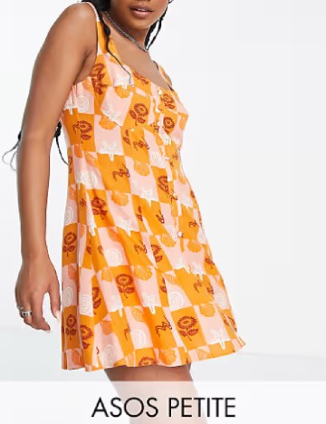 
						Rochie scurta ASOS, portocaliu