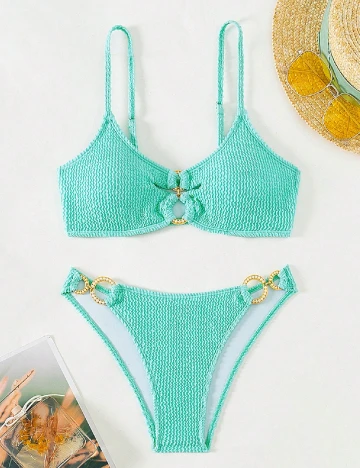 Costum de baie SHEIN, turcoaz Albastru