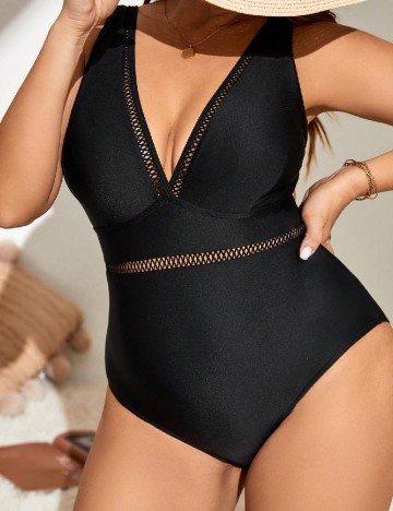 
						Costum de baie SHEIN CURVE, negru
