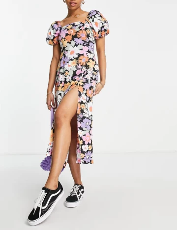 Rochie medie Miss Selfridge, floral print