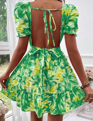 Rochie scurta SHEIN, verde