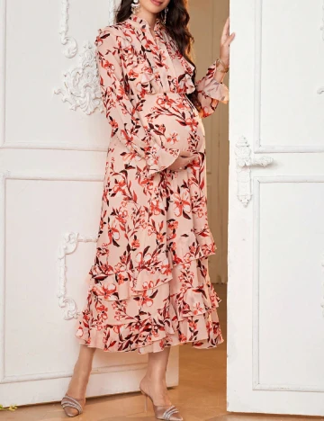 Rochie medie SHEIN Maternity, roz Roz