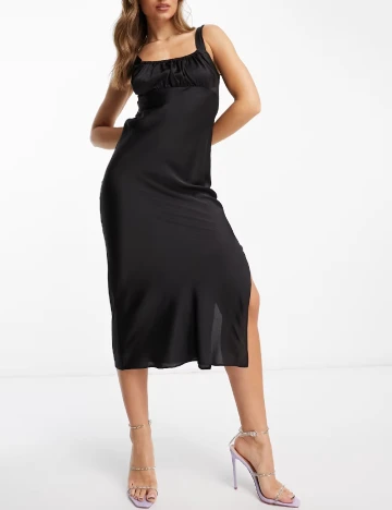 Rochie medie ASOS, negru Negru
