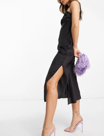 Rochie medie ASOS, negru Negru