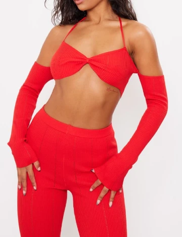 Top PRETTYLITTLETHING, rosu Rosu