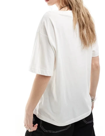 Tricou Monki, alb Alb