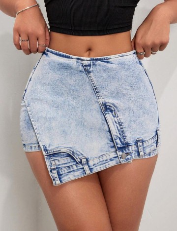 
						Fusta pantalon SHEIN, bleu