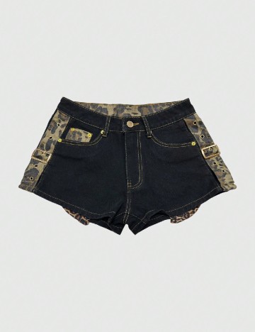 
						Pantaloni scurti Romwe, negru