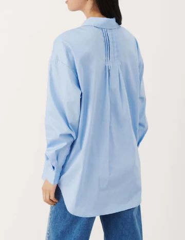 Camasa Oversize Part Two, albastru Albastru