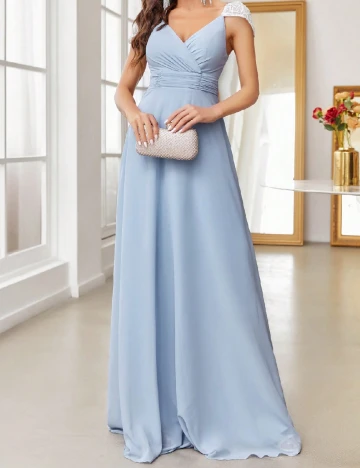 Rochie lunga SHEIN, bleu Albastru