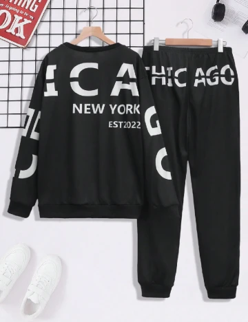 Compleu SHEIN, negru Negru