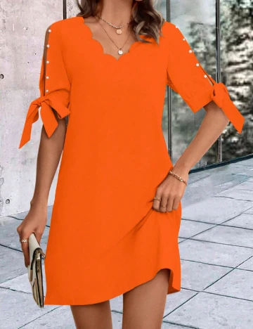 Rochie scurta SHEIN, portocaliu