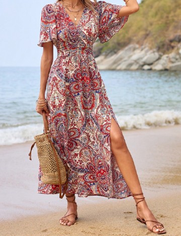 
						Rochie lunga SHEIN, mix culori