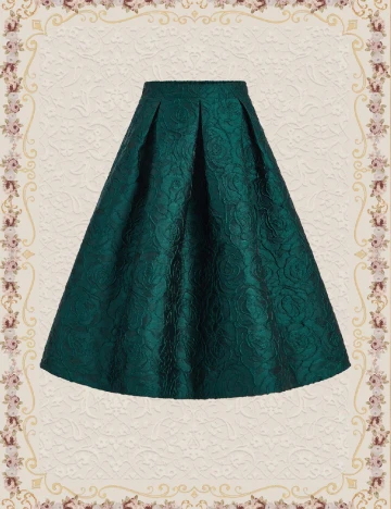 Fusta SHEIN CURVE, verde Verde