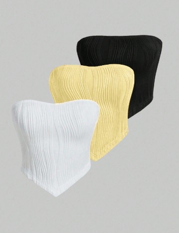 
						Set topuri 3 bucati SHEIN, mix culori