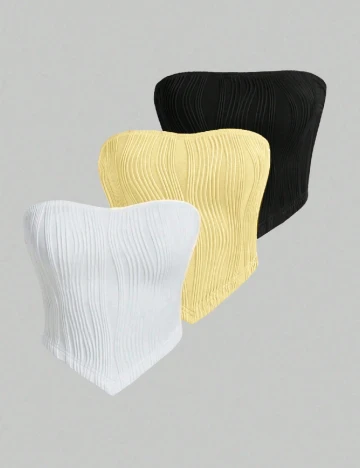 Set topuri 3 bucati SHEIN, mix culori Mix culori