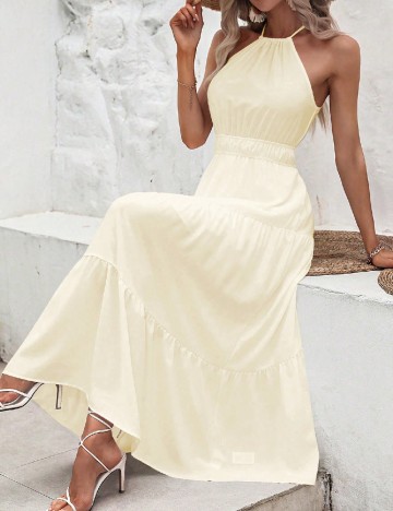 
						Rochie lunga SHEIN, ecru